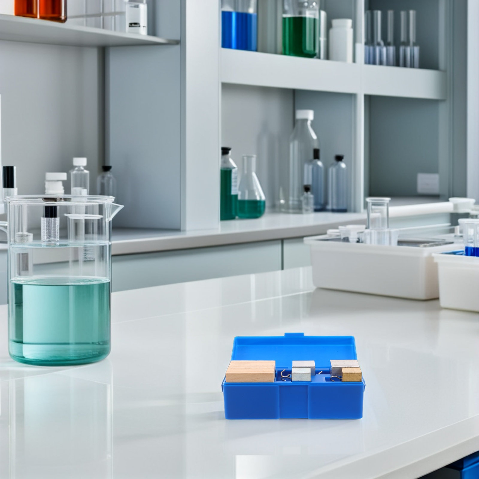 1セット：銅、鉄、アルミニウム、木材の密度測定用立方体セット - Lab Equipment のレビューと価格